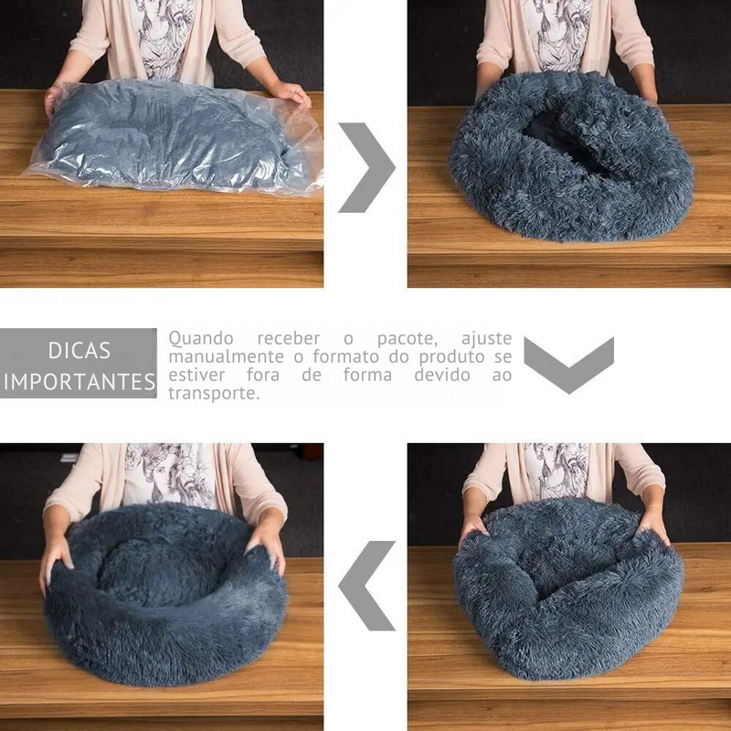 Cama Confortável Donut Cuddler Para Pets