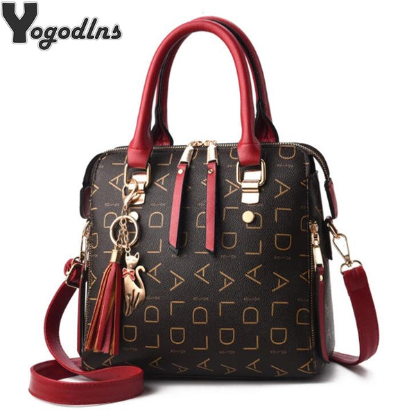 Bolsa de Ombro Casual Feminina em Couro PU com Franjas, Design Elegante, Grande Capacidade e Alça Superior