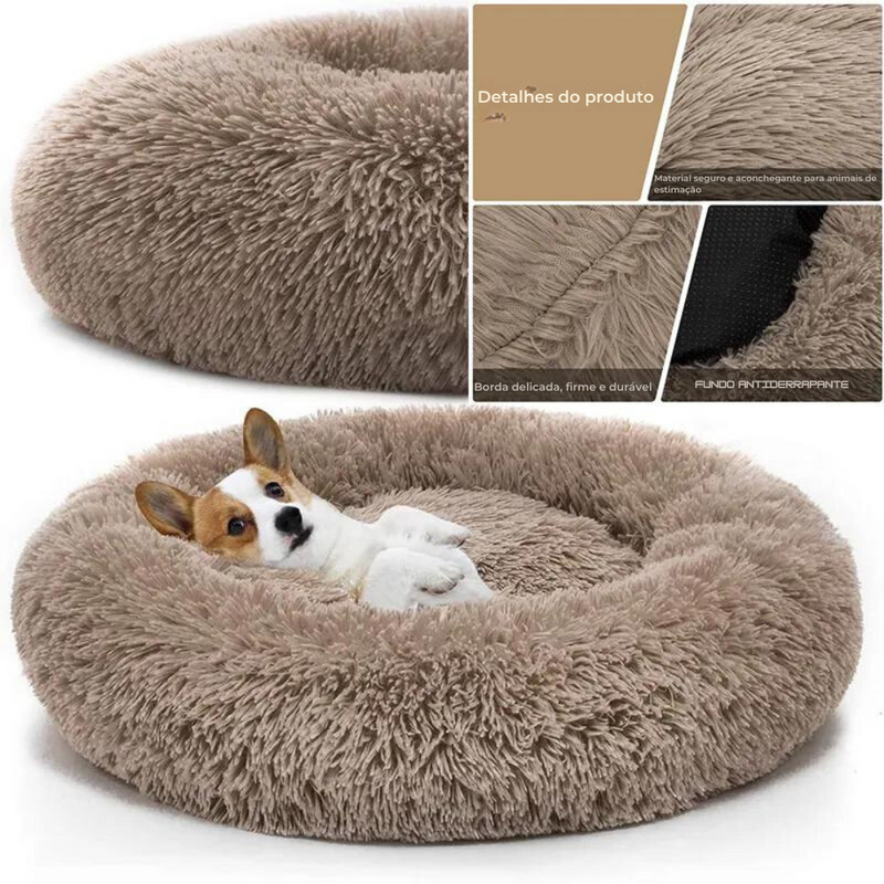 Cama Confortável Donut Cuddler Para Pets